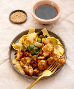 Tofu aux légumes sautés